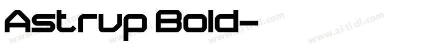 Astrup Bold字体转换